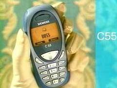 Siemens C55, кадр телеканала "Россия", архив