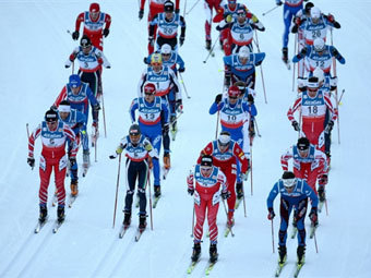 Эпизод лыжной гонки этапа Кубка мира. Фото ©AFP