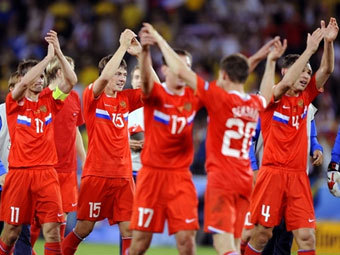 Футболисты сборной России. Фото ©AFP